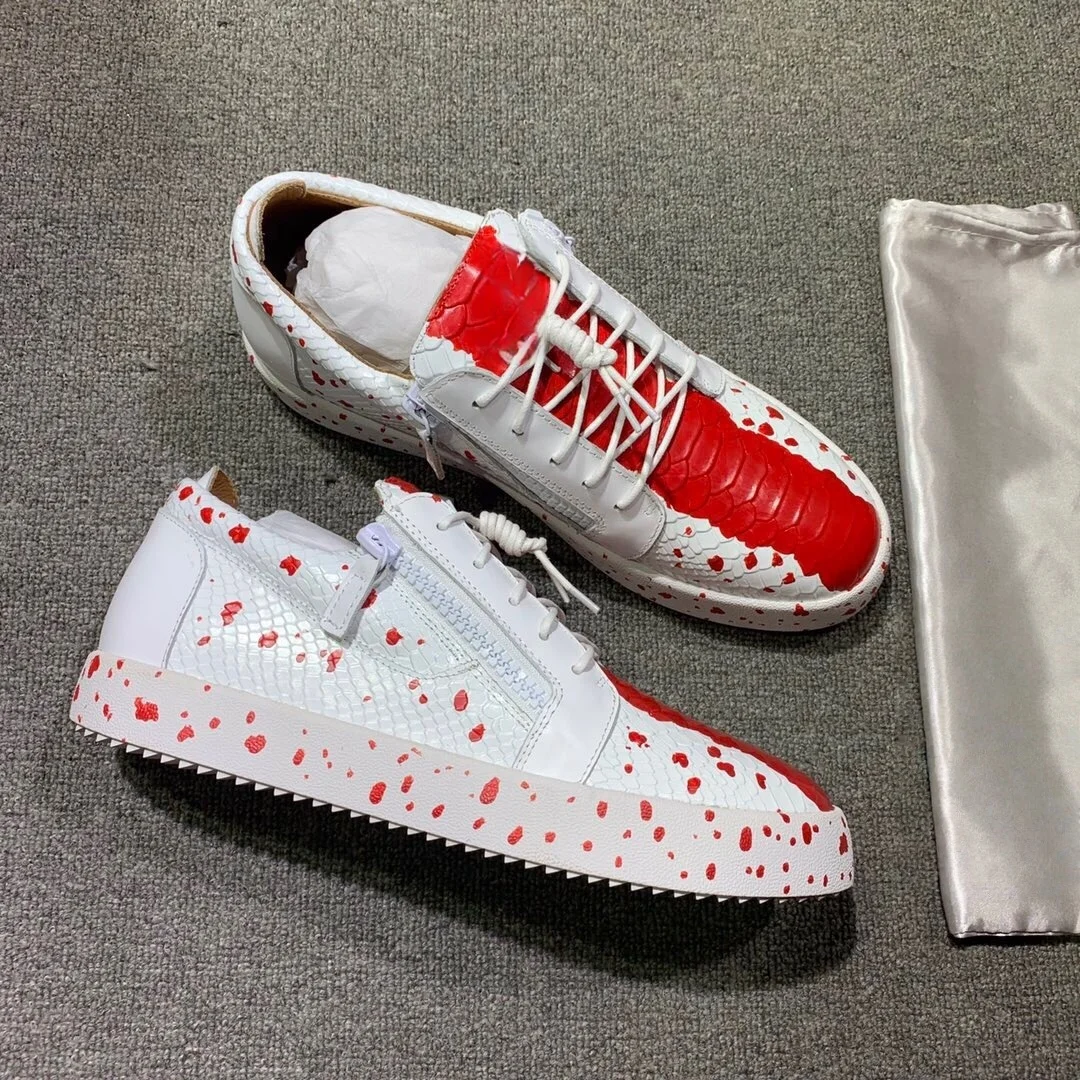 

Top Quality Casual Sneakers for Men Brand Designer Women Tennis shoes Luxury Genuine Leather GZ Loafers Sports shoes 35-48 G0733