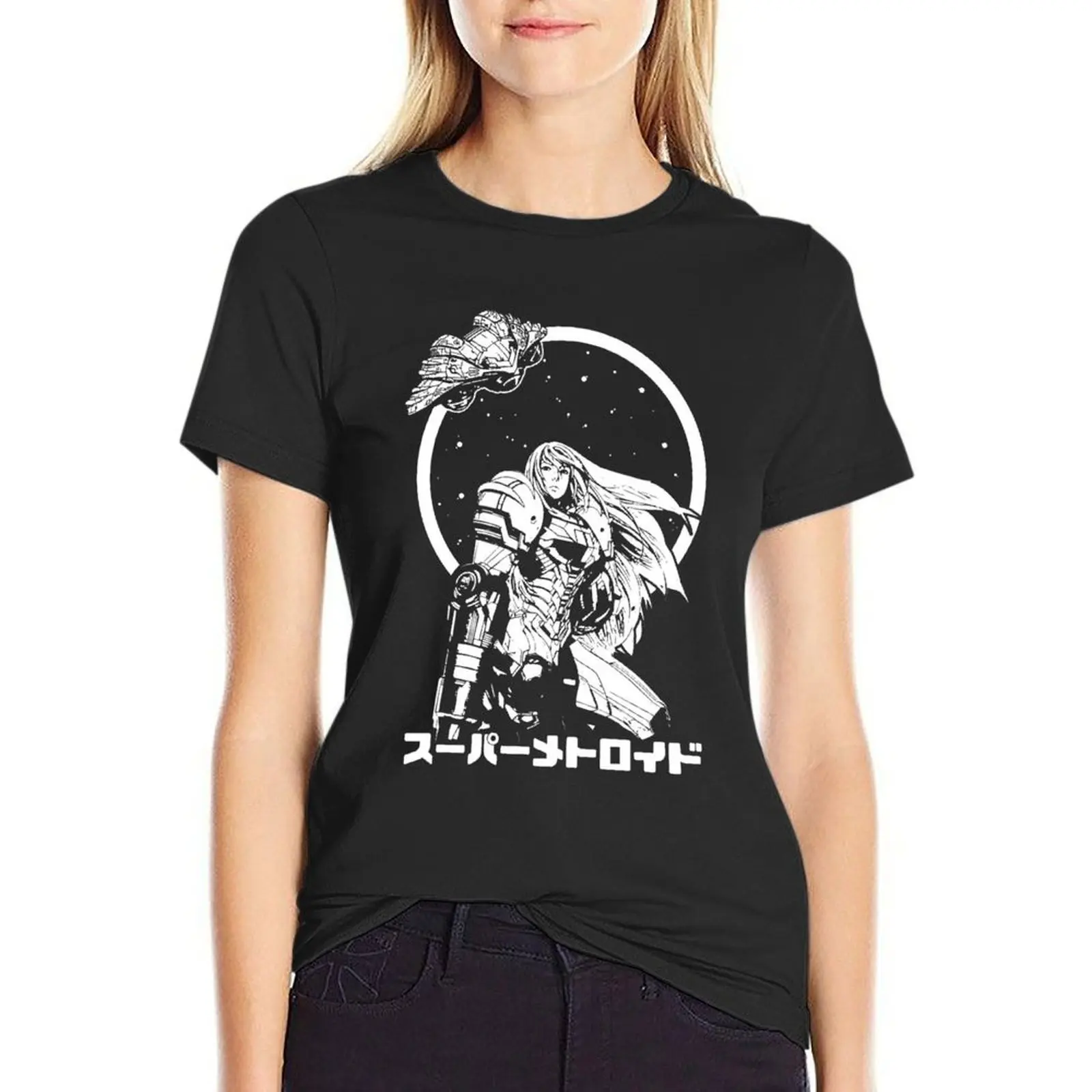 

SAMUS ARAN T-Shirt animal prinfor hippie clothes customs Women's tops