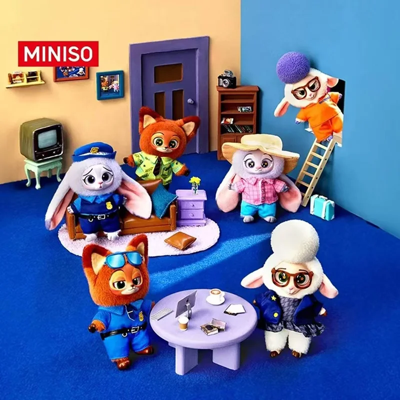 MINISO Originele Disney Zootopia Blind Box Speelgoed Verrassingspop Cartoon Nick Judy Bellwether Rugzak Pendents Ornamenten Meisje Cadeau