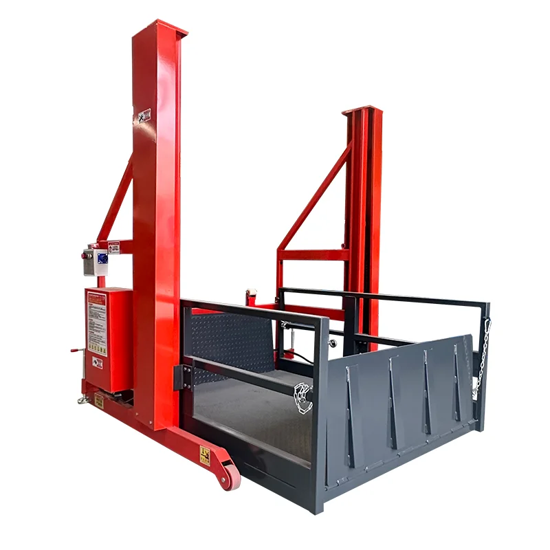 Cargo truck with 2 tons 3 tons AC power portable mobile hydraulic lift 1700 mm lifting height high manganese steel