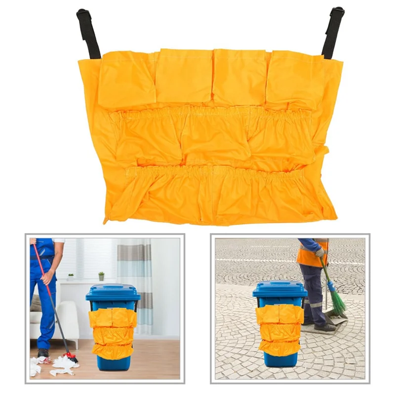 

Круглый держатель мешка для мусора JHD, мешок для мусорного бака, подходит для мусорных баков на 32–50 галлонов, коммерческий мешок для чистки, органайзер для мусорного бака