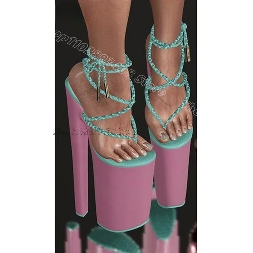 

Pink Ankle Strap Platform Sandals Stiletto Heels British Style Design for Women Dress Dance Sandals 2025 Zapatos Para Mujere