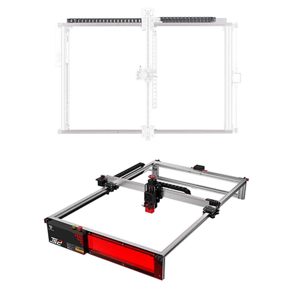 450x780mm Engraving Area Expansion Kit For TS2 Laser Engraving Machine Upgrade CNC Wood Engraver