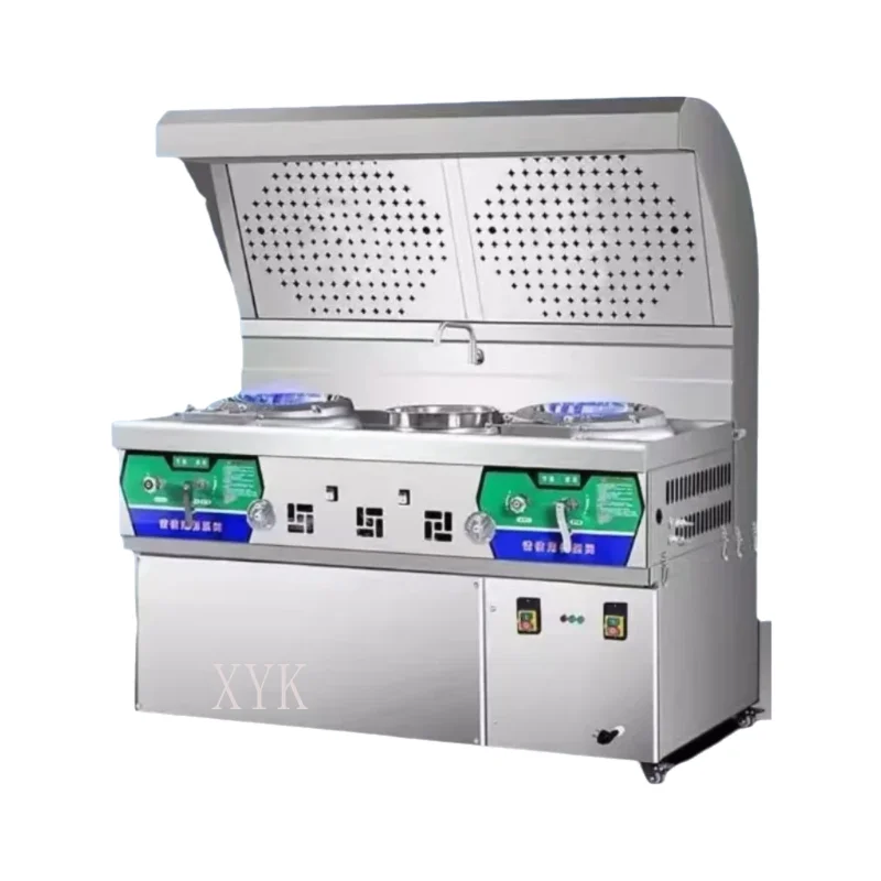 New Commercial Oil Smoke Purifier Integrated Powerful Stove Smokeless Street Vendor Restaurant Silent High Power Gas Stove