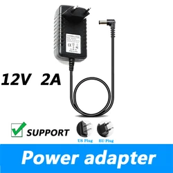 12V 24W EU US Plug Driver Adapter AC110V 220V To DC L-type Orifice 12V 2A 3.5*1.35MM LED Power Supply