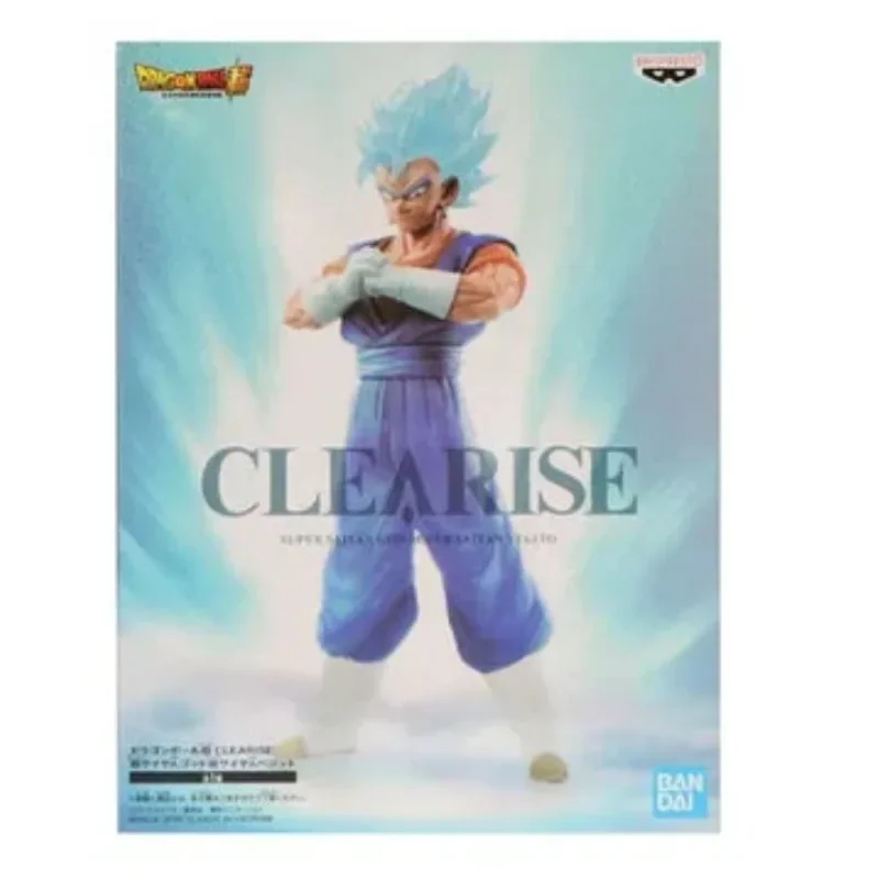 In Stock Bandai Original Banpresto Dragon Ball Super Clearise Blue Hair Vegetto Anime Figure Model Toy Collection Ornaments Gift