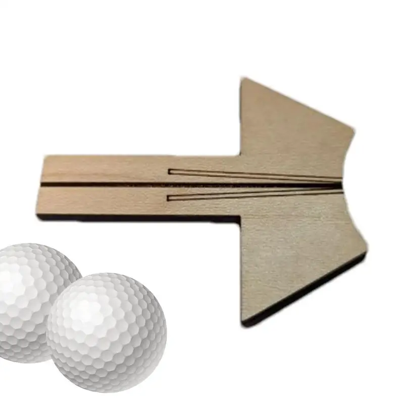 

Golf Ball Marker Golf Putting Marker Wooden Putter Aid Precision Putting Marker Ball Alignment Tool For Golfers Husband Dad Men