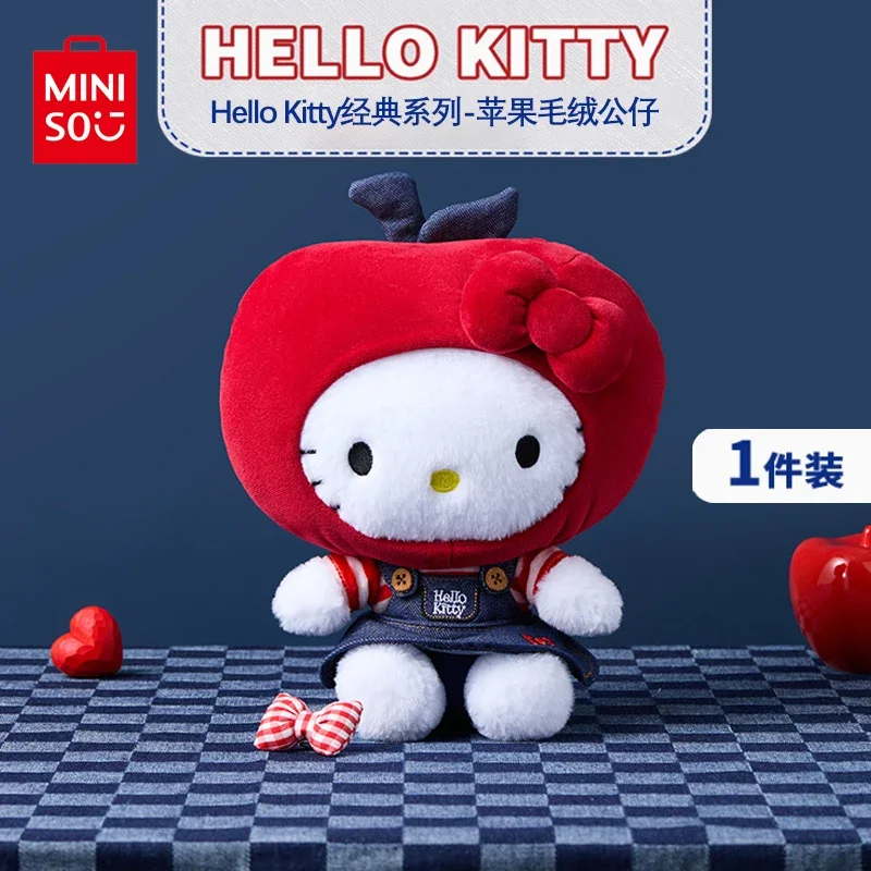 

MINISO Cartoon HelloKitty Classic Series Styling Plush Doll Cute Peripheral HelloKitty Soft Pillow Children Plush Toy Gift