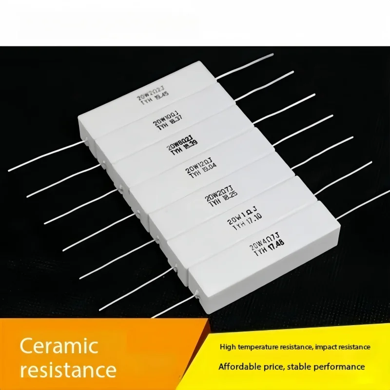 2PCS Denmark Jantzen Ceramic Resistors ResistorCeramic High Power 20W Thermal Class Divider Element