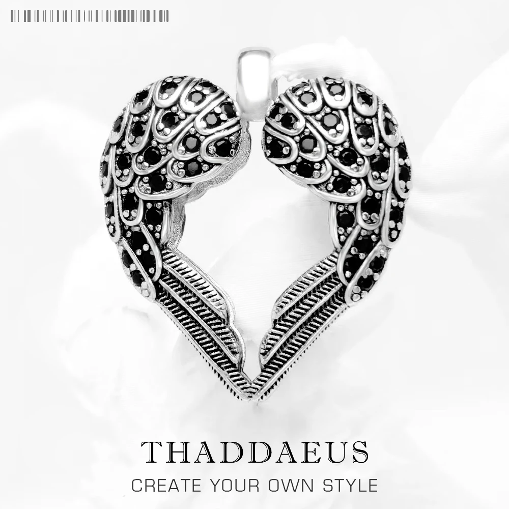 

Pendant Wings Heart,2019 Brand New Fashion Jewelry Europe Bijoux Trendy Accessories 925 Sterling Silver Gift For Woman Men