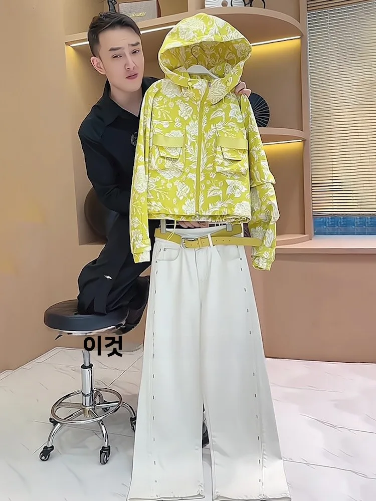 korean-sle-high-waist-design-trendy-hooded-jaet-2025-new-spring-autumn-faion-women's-casual-sportswear-set