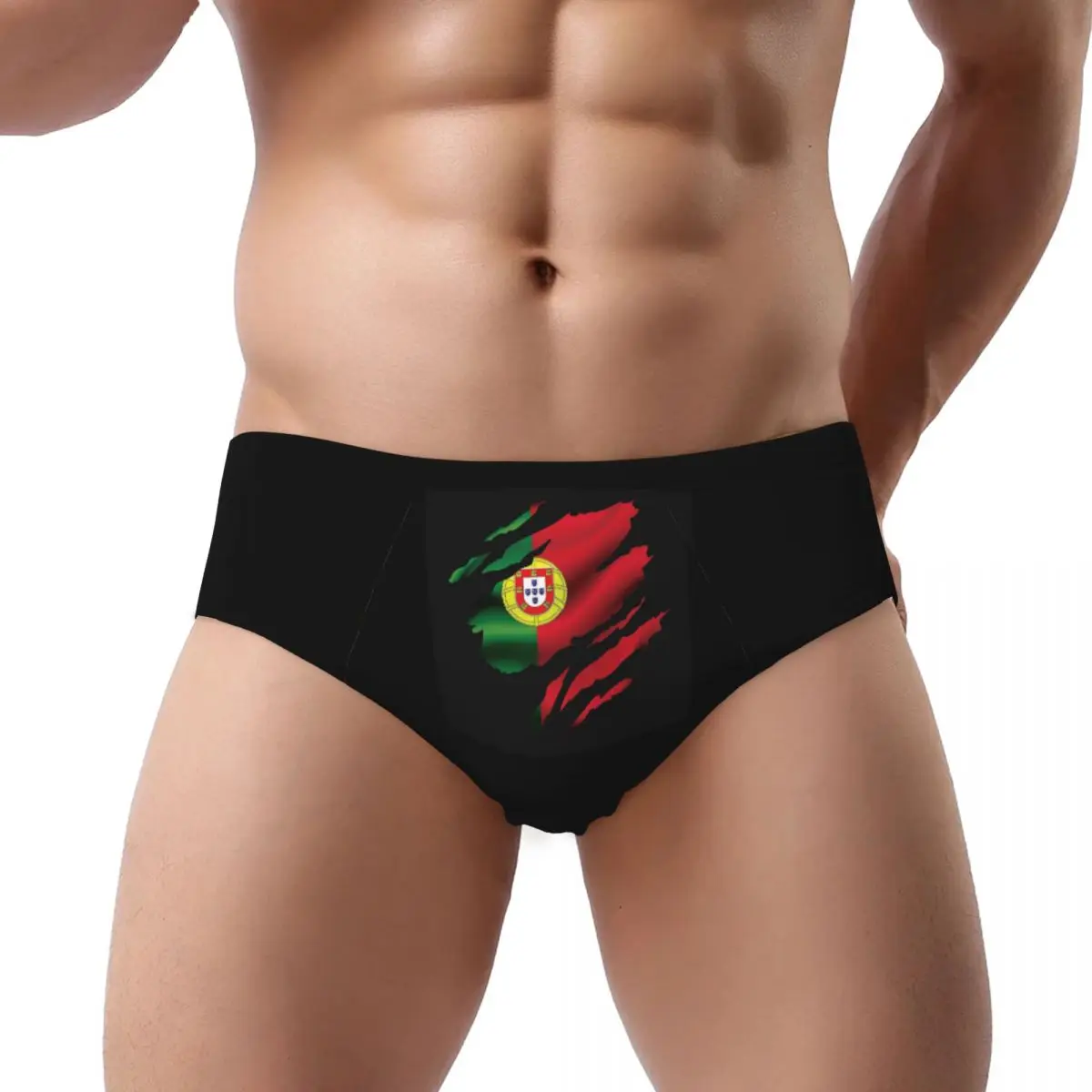 

Flag Of Portugal Male Triangle Panties Comfortable Boxer Underpants Short Underwear for Homme Man Boyfriend Gift