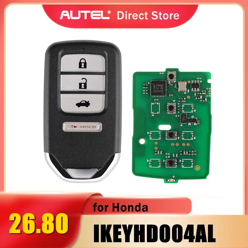 

AUTEL IKEYHD004AL for Honda Universal Smart Key 4 Buttons (Trunk) Used with MaxiIM KM100 KM100E IM508 IM608 IM608PRO Programmer