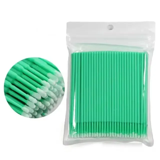 100 stuks duurzame wimperapplicator reinigingslijm Q-tip make-up tools wegwerp verlenging wimper microborstel