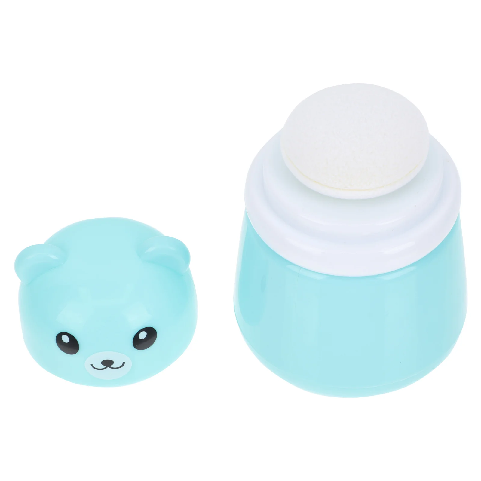 Powder Puff Box Infant Container Baby Case Skin Care Talcum Lovely Sponge Child