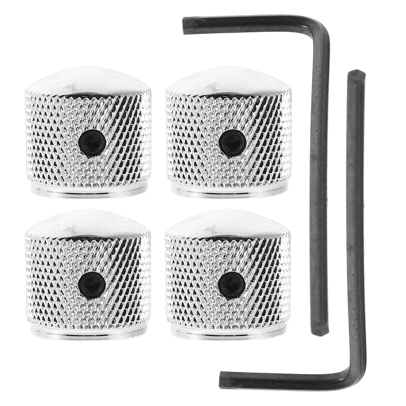 

4Pcs Knobs Metal Electric Guitar Control Potentiometer Volume Tone Replacement Bass Guitar Accessories
