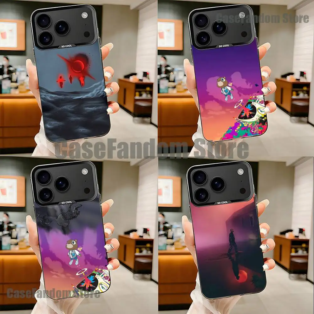 

K-Kanye West Donda 2 Phone Case For iPhone 17,16,15,14,13,12,11,Pro,Max,Plus,Black Matte Shockproof Cover