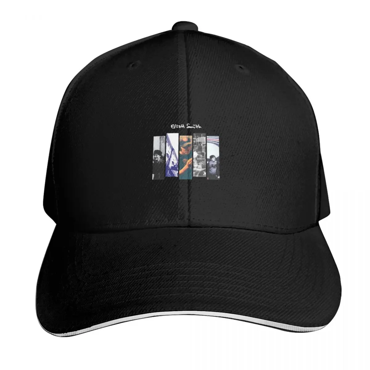 Elliott Smith Baseball Cap Contrast Two Tone Brim Snapback Flat Bill Strapback Dad Hat