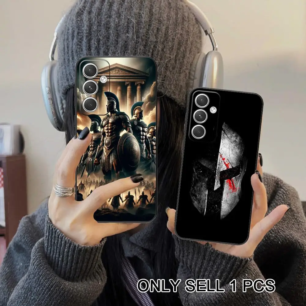 Spartan Warrior Phone Case for Samsung Galaxy S26 S25 S24 S23 S22 S21 S20 Note20 Plus FE Ultra Soft TPU Shockproof Cover