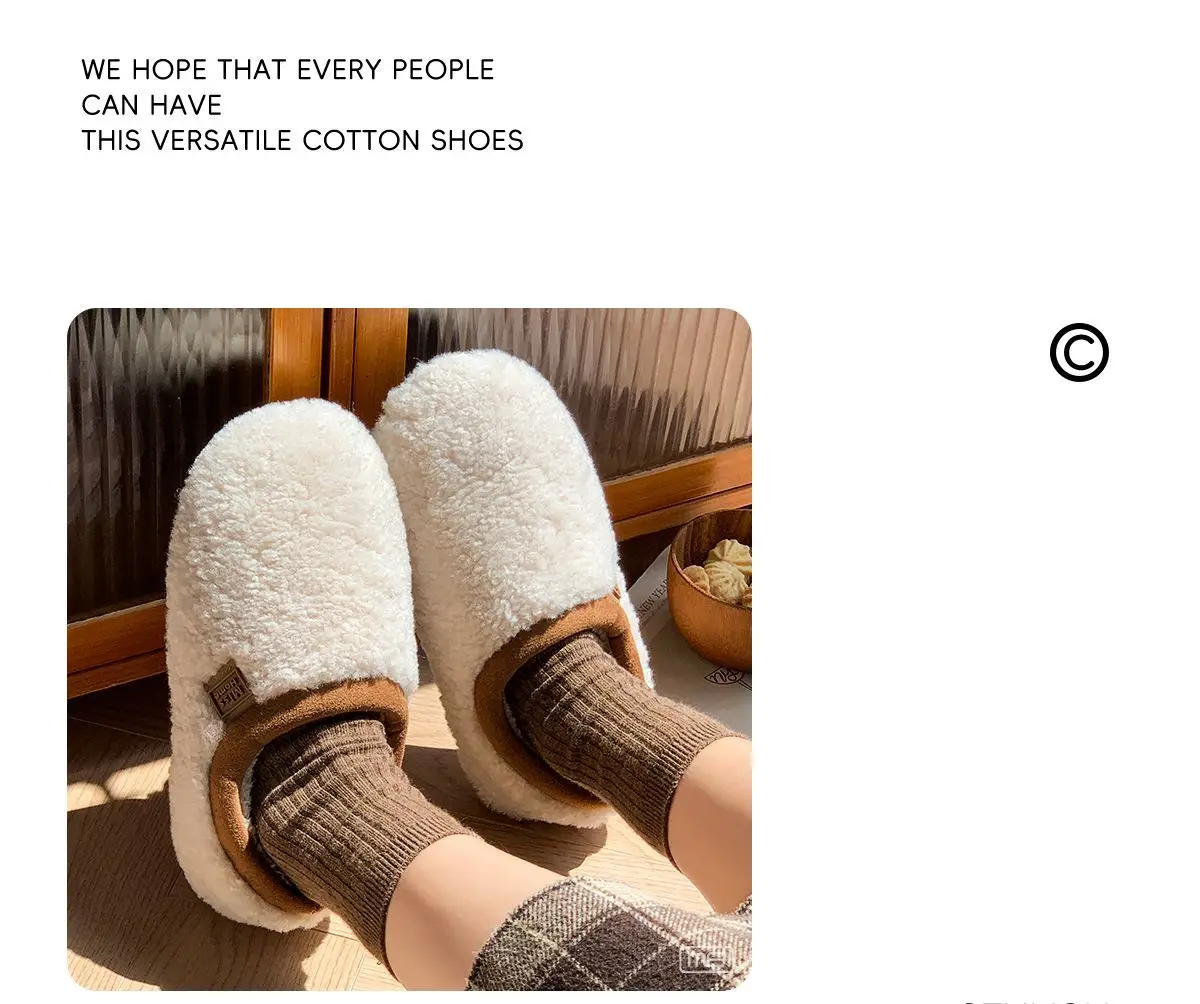 Günstige Pelz-Loafer für Herren, Slip-On Indoor Schlafzimmer-Hausschuhe, Unisex für Paare, Neuheit 2025, Warme Herren-Hausschuhe – Detail 7