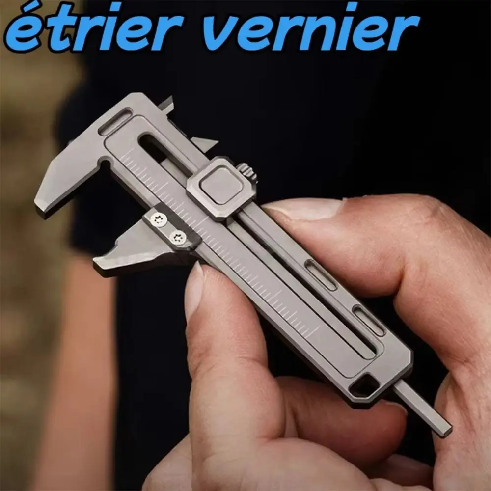 High Accuracy Mini Vernier Caliper Portable Design with Hanging Hole Portable Depth Ruler Multi-functional Window Breaker