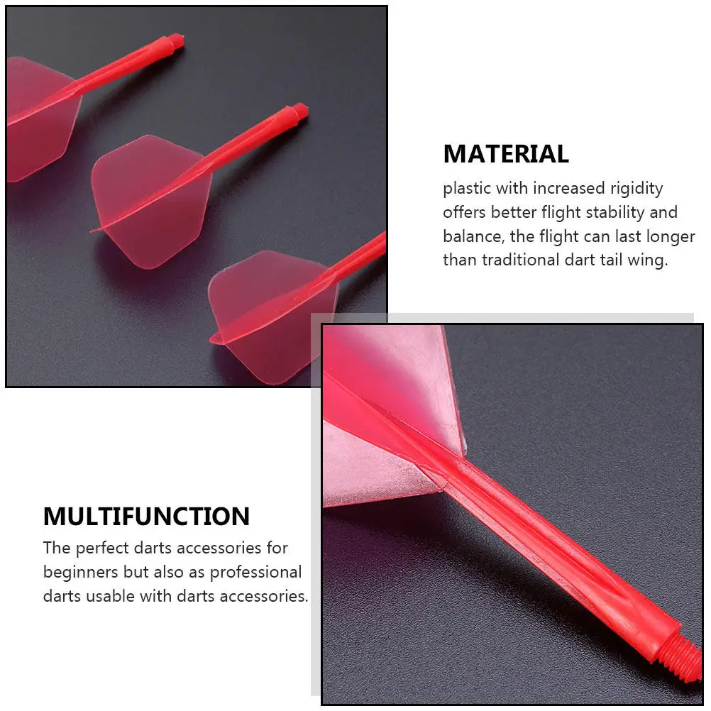 10Pcs Balanced Dart Flights and Plastic Shafts Reinforced Cone for Superior Flight Control Durability Ideal for Training