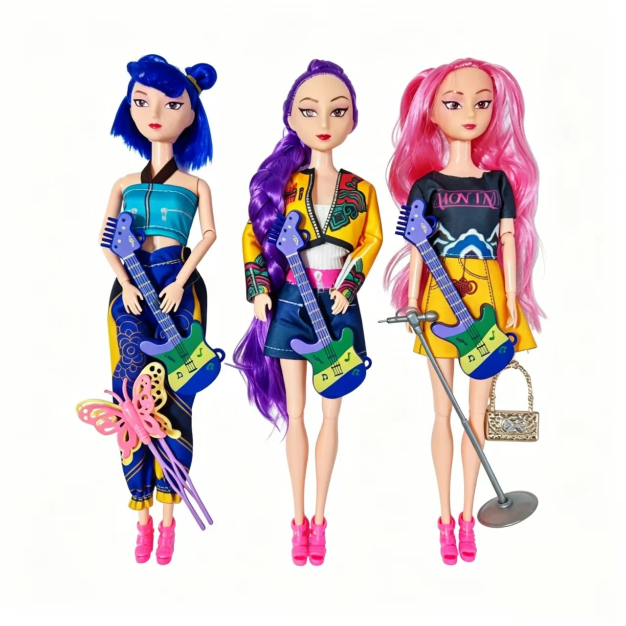 

2026%% Hot 3 Trendy Kpop Devil Hunter Dolls, Vinyl Dolls, Dolls, Christmas Gifts, Birthday Gifts, Halloween Gift Girls Toys