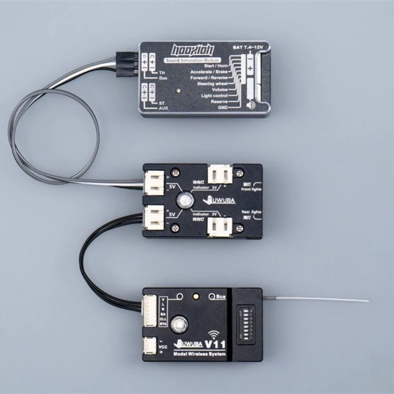 نظام التحكم في الإضاءة اللاسلكية (أضواء خلفية) لشاحنات مقطورة جرار تاميا بمقياس 1/14 ألعاب التحكم عن بعد قطع غيار شاحنات يتم التحكم بها عن بُعد