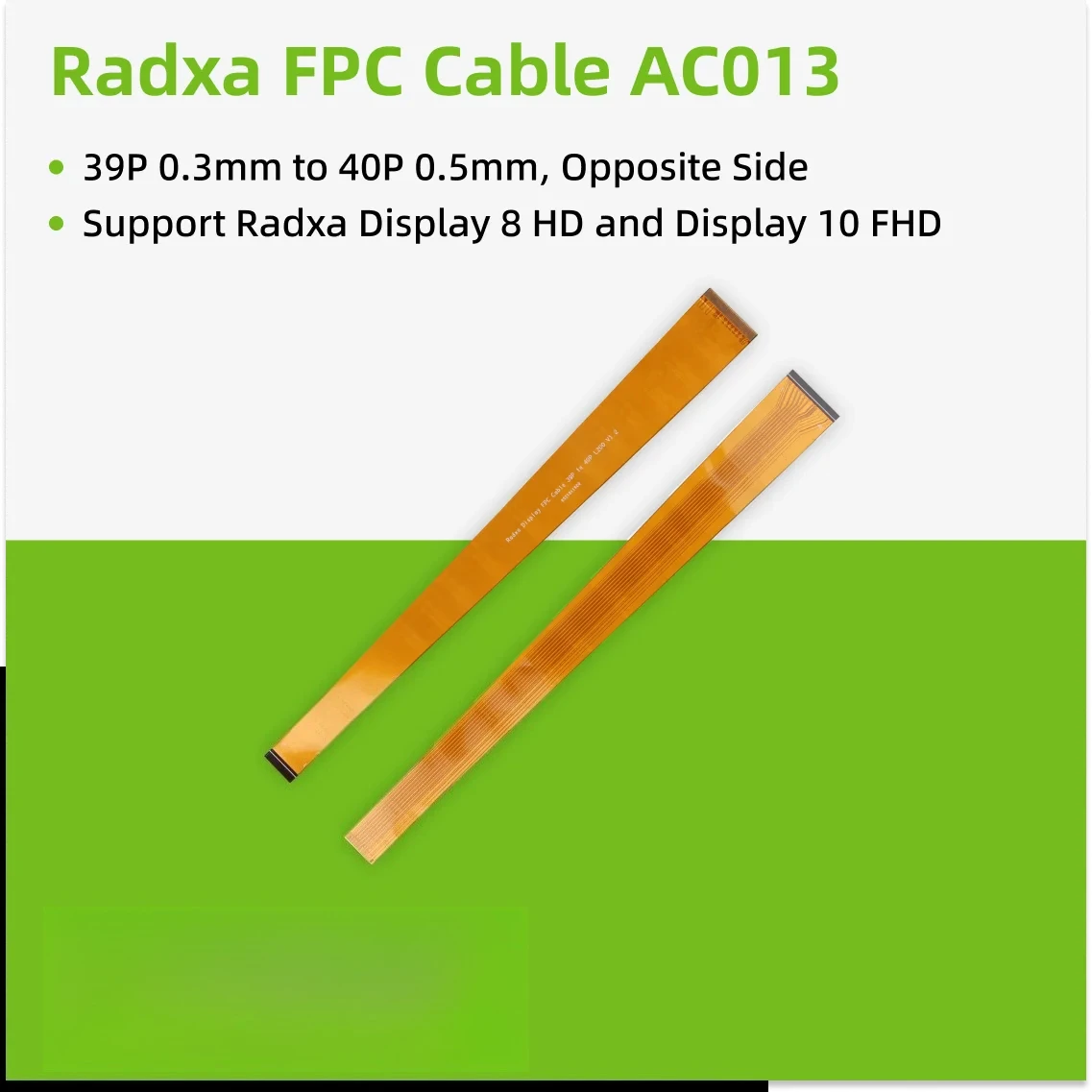FireChip Radxa Display FPC Cable 39P to 40P, 200mm, for Radxa Display 8 HD and Display 10 FHD