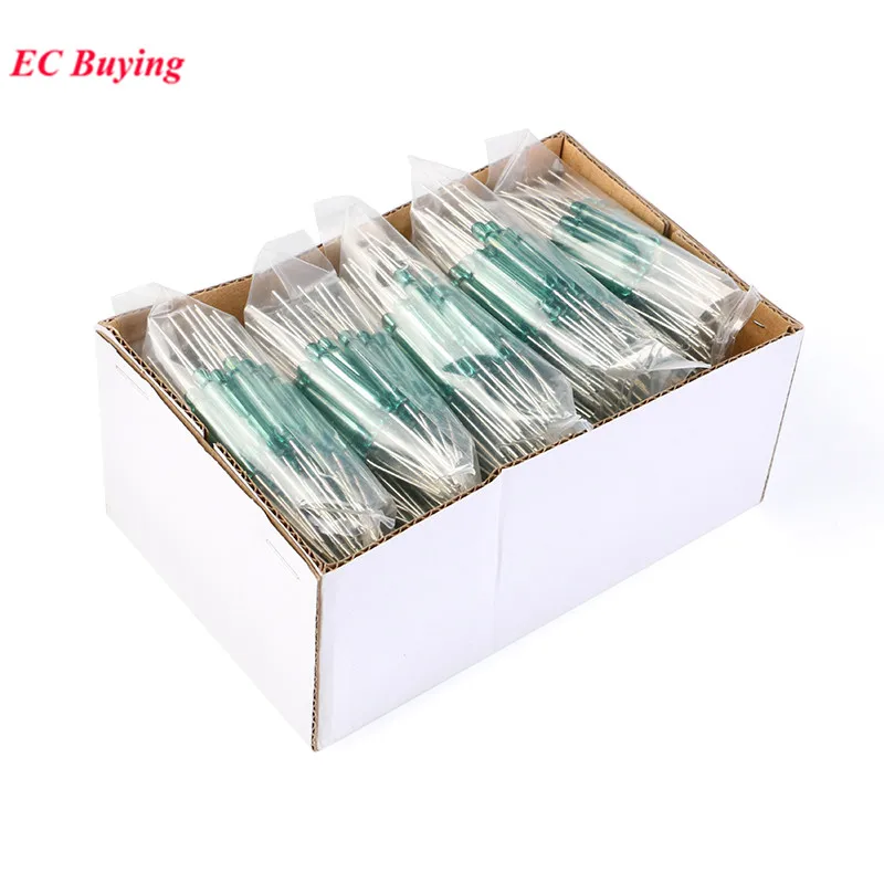 100Pcs/1pc 리드 스위치 센서 4x28mm 평상시 열림 센서 NO 4*28mm 자기 스위치 DIY 전자