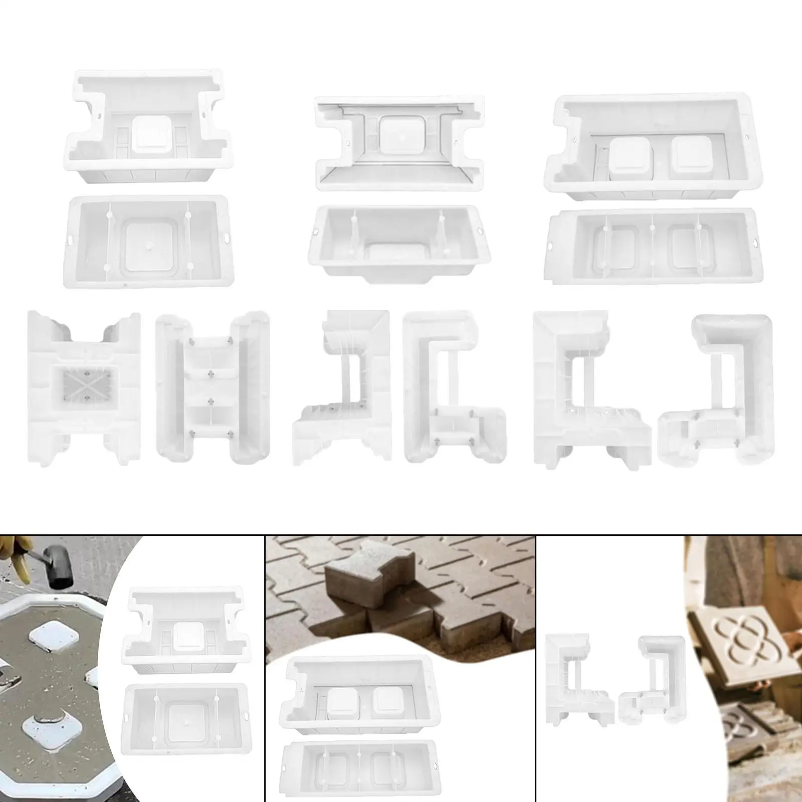Concrete Model Well Maker Reusable Garden Pavement Model DIY Supplies for Park, Backyard, Pathway, Lawn