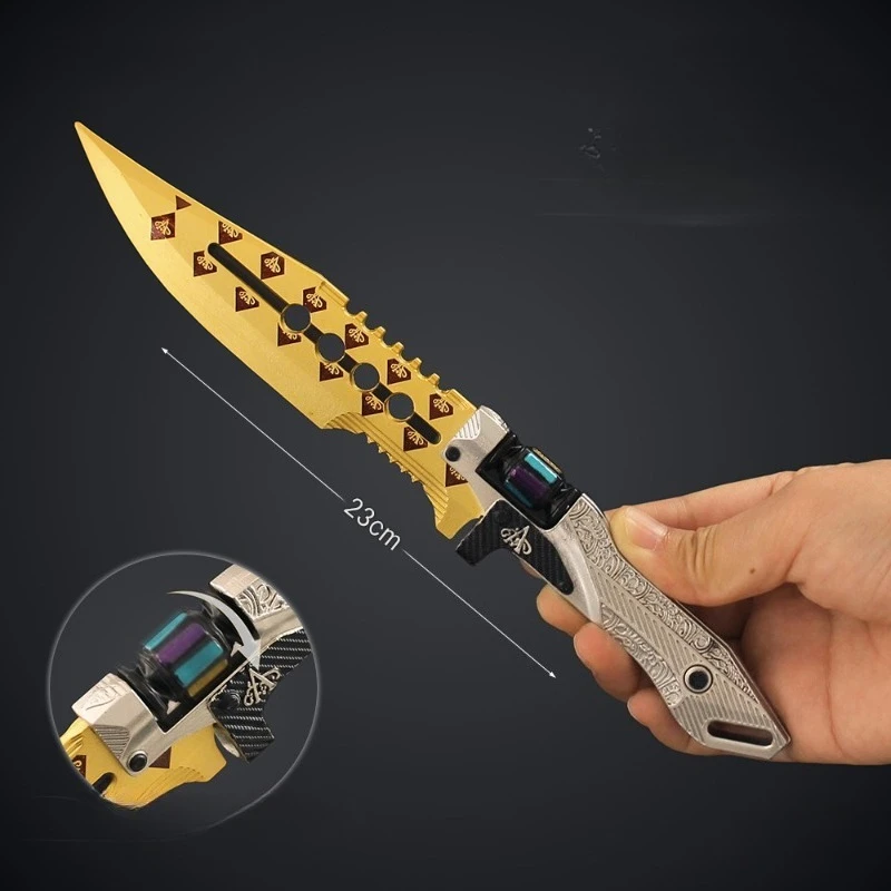 23 ซม./9.06in Arena Breakout ผู้ชนะใช้มีดทั้งหมดรุ่นโลหะผสมเกม Props ทางกายภาพเครื่องประดับของเล่นคอลเลกชันเดสก์ท็อปของขวัญ