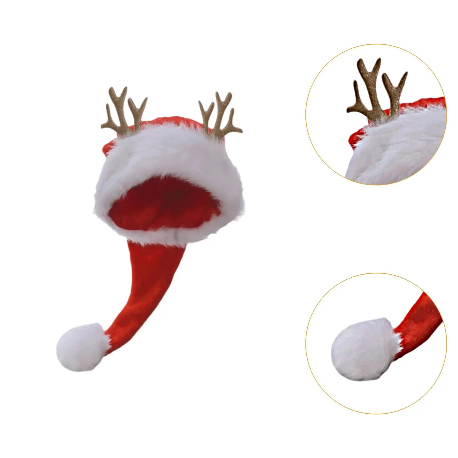 Christmas Hat Santa Hat Christmas Costume Accessories Xmas Cap for New Year Festive