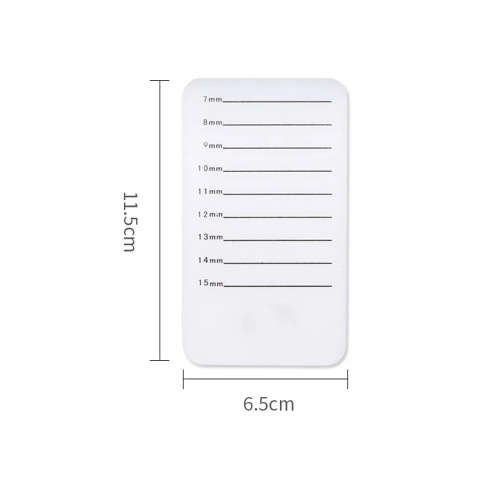 Eyelash Extension Scale Tray Transparent Eyelash Holder Board Smooth Surface Accurate Length False Lash Pallet Beauty Salon Tool