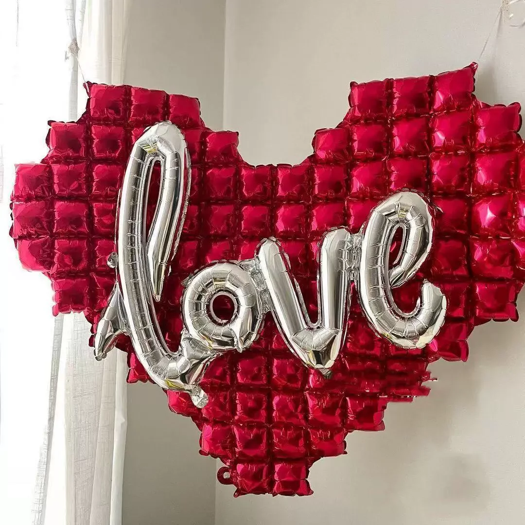 1PCS Large background wall decoration heart LOVE balloons  for Women's Day Valentine's Day Queen's birthday marriage p proposal