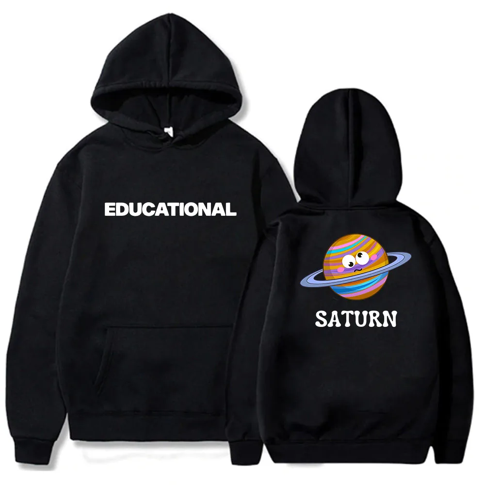 Cartoon GraphicHoodies Educational Sweatshirt Hooded Men Long Sleeve Casual Streetwear Women Aesthetic Winter Tops Y2k Clothes