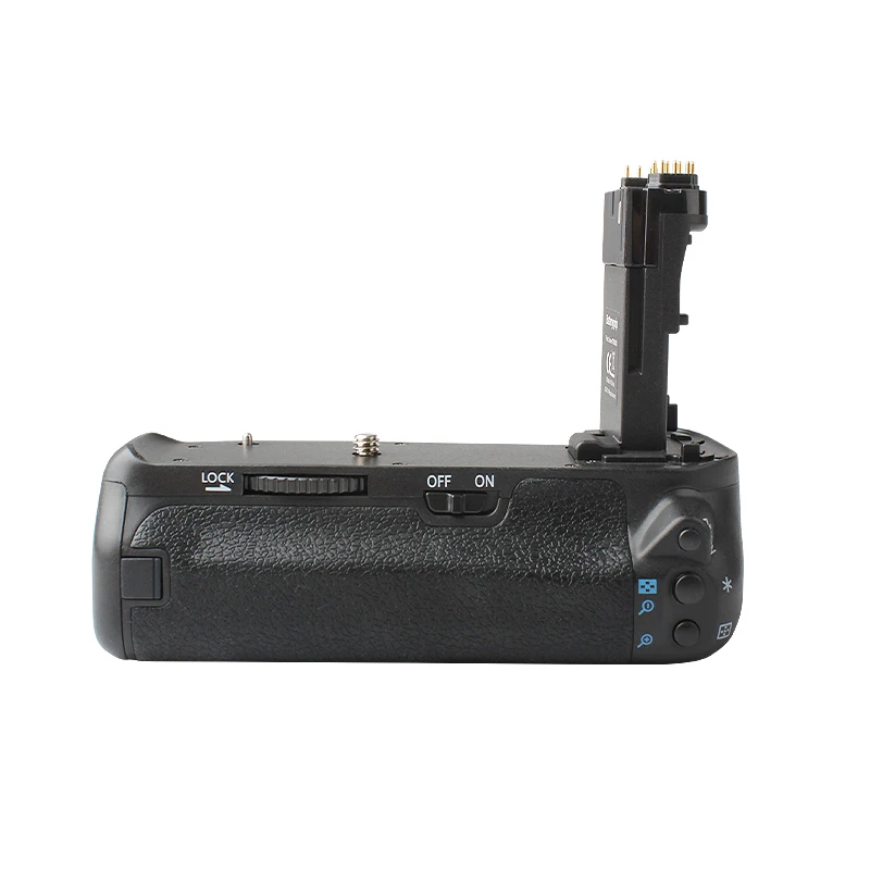 BG-E14 Vertical Battery Grip for Canon EOS 70D 80D 90D Works with LP-E6 & AA for Professional Photography view 3