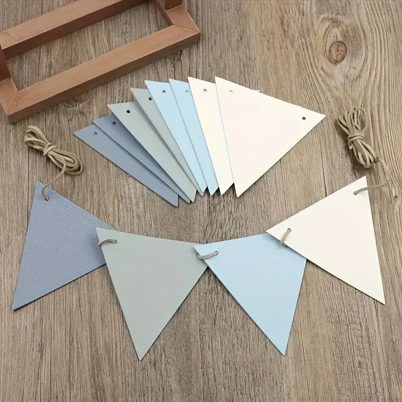 1 Juego de banderas de tiendas de campaña al aire libre, banderas de decoración festiva de cumpleaños, banderas triangulares largas para acampar