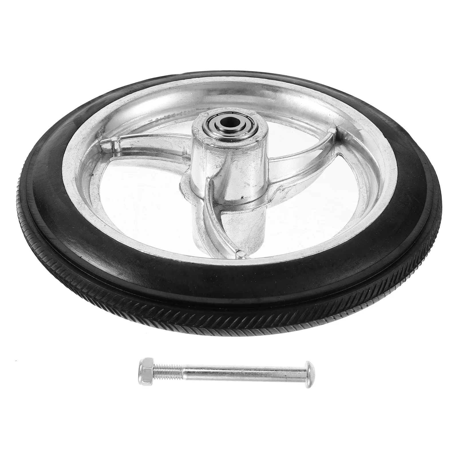 

Front Wheels 6 Inch Rubber Aluminum Non-Skid Durable Replacement For Wheelchair Cart Mobility Equipment Wheelchair Wheels