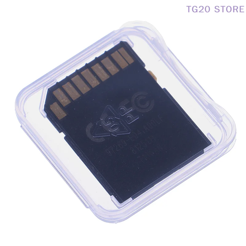 10 stuks geheugenkaart case box beschermhoes voor SD SDHC MMC XD CF-kaart transparant