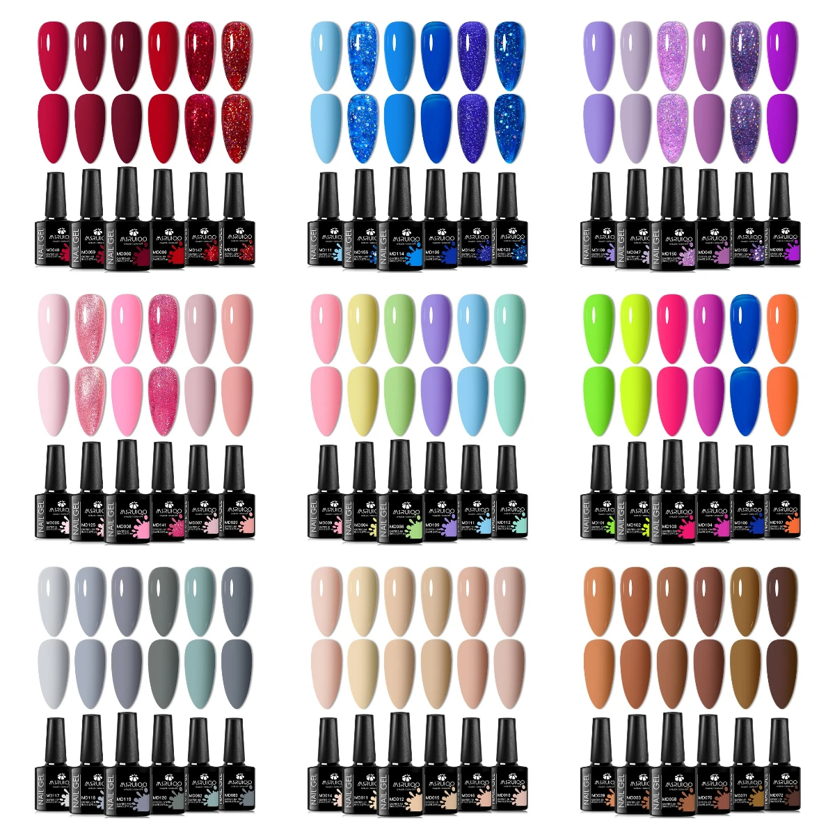 6-częściowy zestaw lakierów żelowych do paznokci całoroczny ultra pigmentowany półtrwały żel do malowania UV do salonu paznokci DIY Manicure Varnish Design