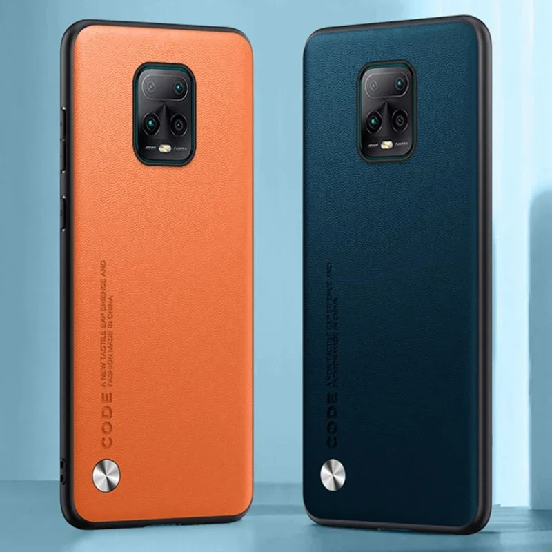 Silicone Protection Case For Redmi Note 9 Pro Luxury PU Leather Phone Case For Xiaomi Redmi Note 9S Note9 Pro Matte Back Cover