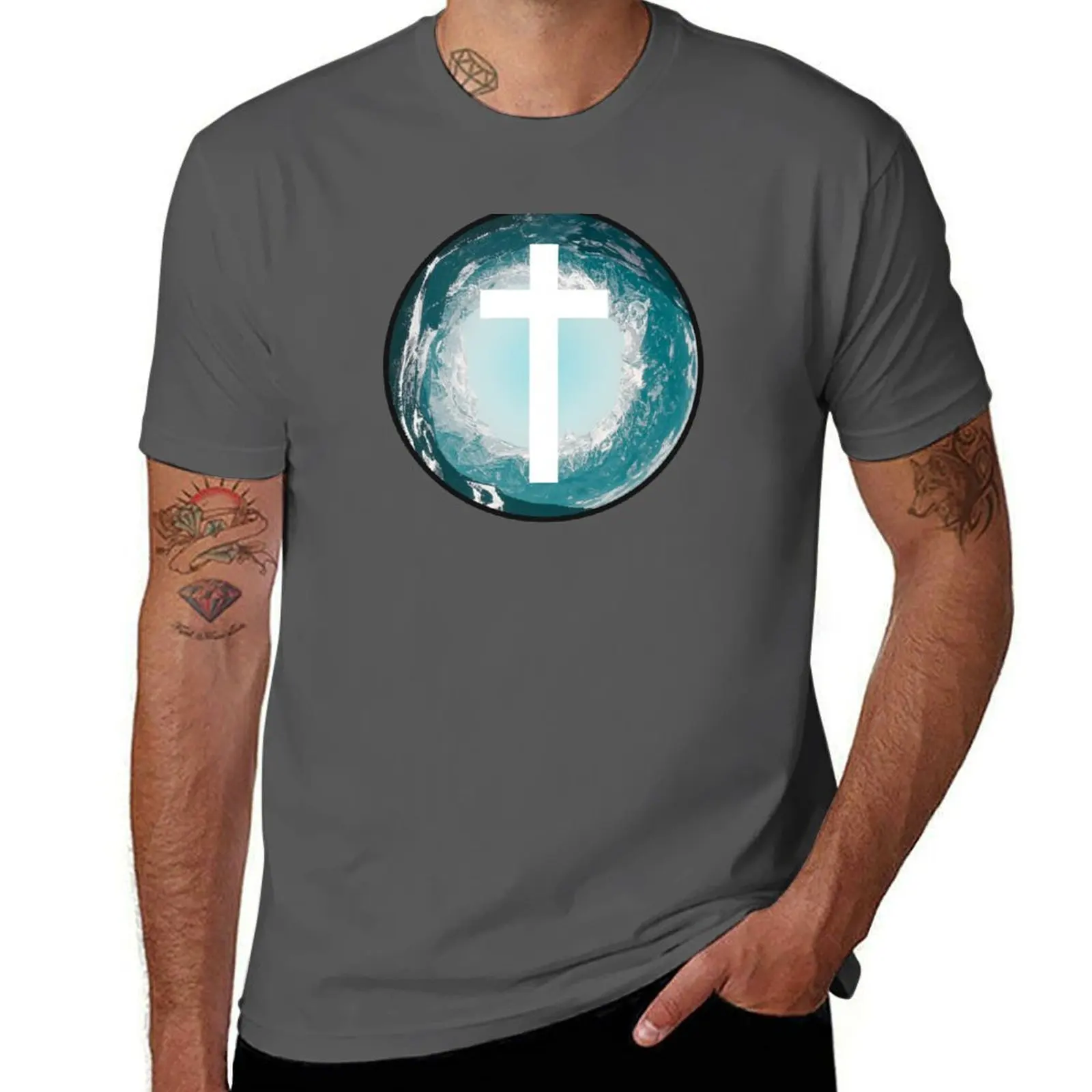 

Christian Cross T-Shirt anime tshirt man t shirts high quality luxury brand anime t shirts oversize T-Shirt