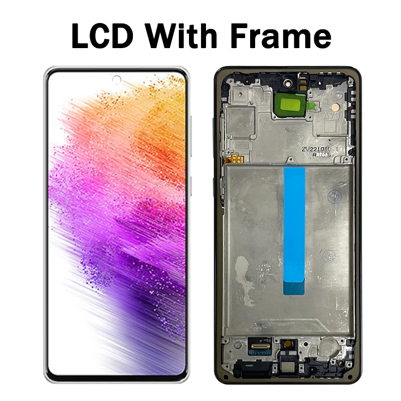 Super AMOLED A73 5G Display Screen Replacement for Samsung A73 5G A736 A736B A736B/DS Lcd Display Touch Screen with Frame