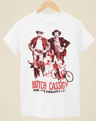 Butch Cassidy and the Sundance Kid - Movie Poster Inspired Unisex White T-Shirt