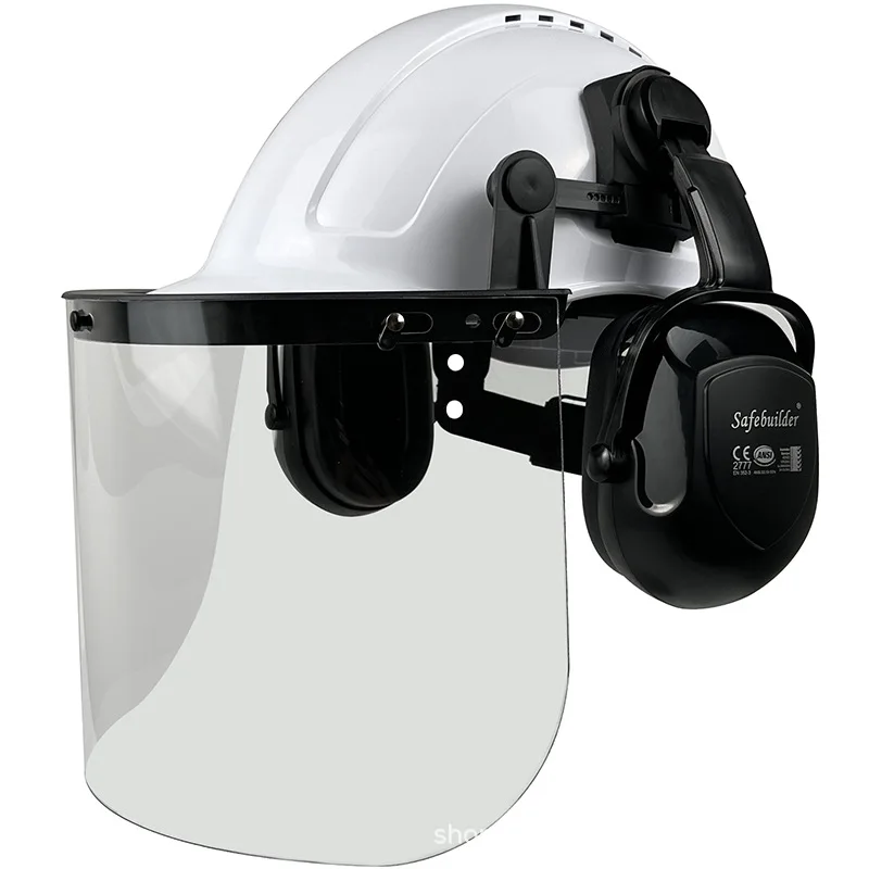 

Protective Hard Hat Multifunctional Safety Helmet Steel Mesh Face Protection Lawn Mower Protective Equipment CE Forestry Helmet