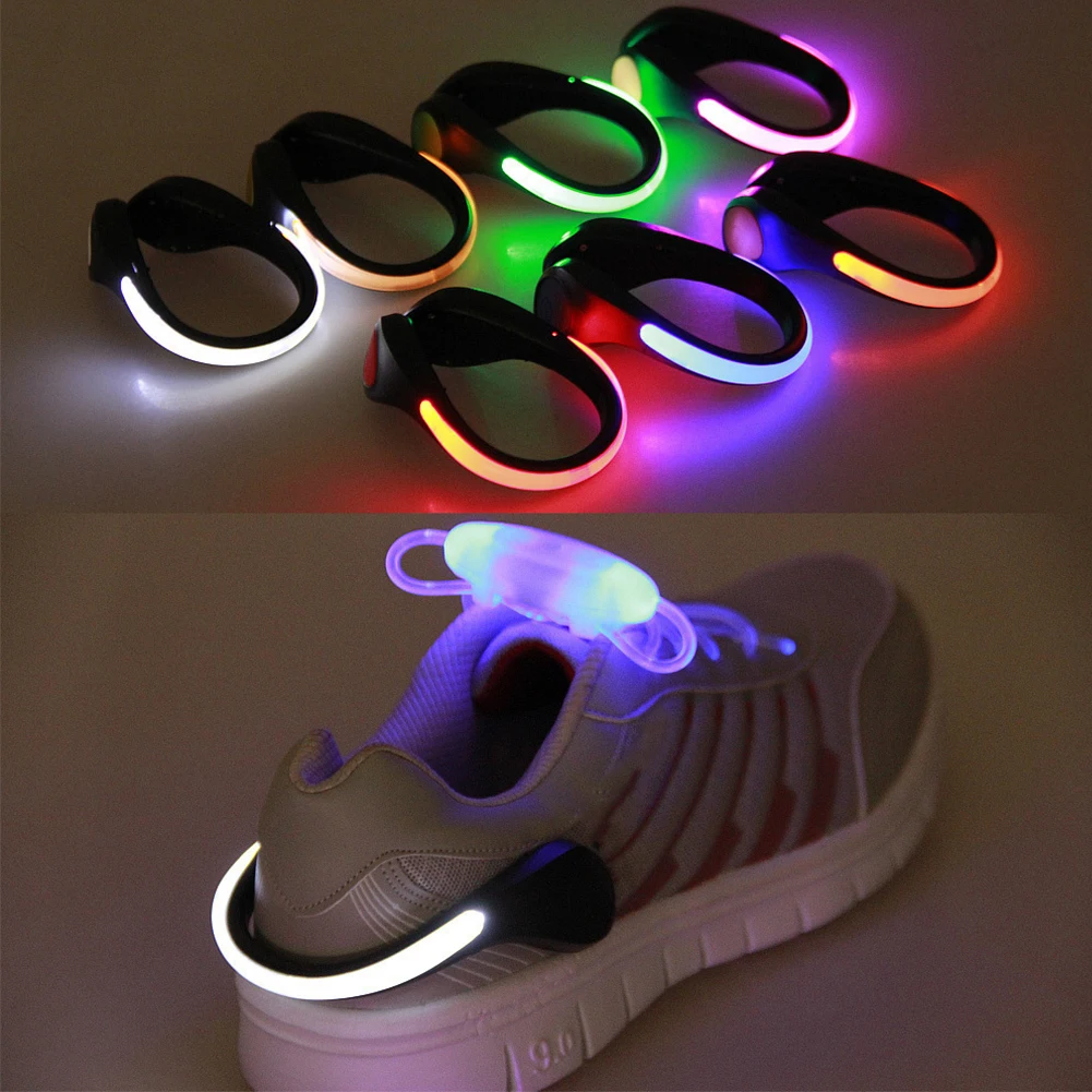 

Compact LED Shoe Clip Light for Night Running and Bicycle Use Featuring Three Lighting Modes for Enhanced Visibility and Safety