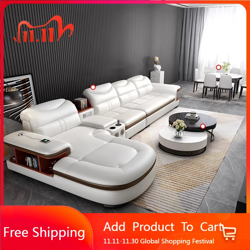 

Designer Minimalist Living Room Sofas Couch Nordic Leather Floor Sofas Office Recliner Lounge Sillon Cama Lounge Suite Furniture