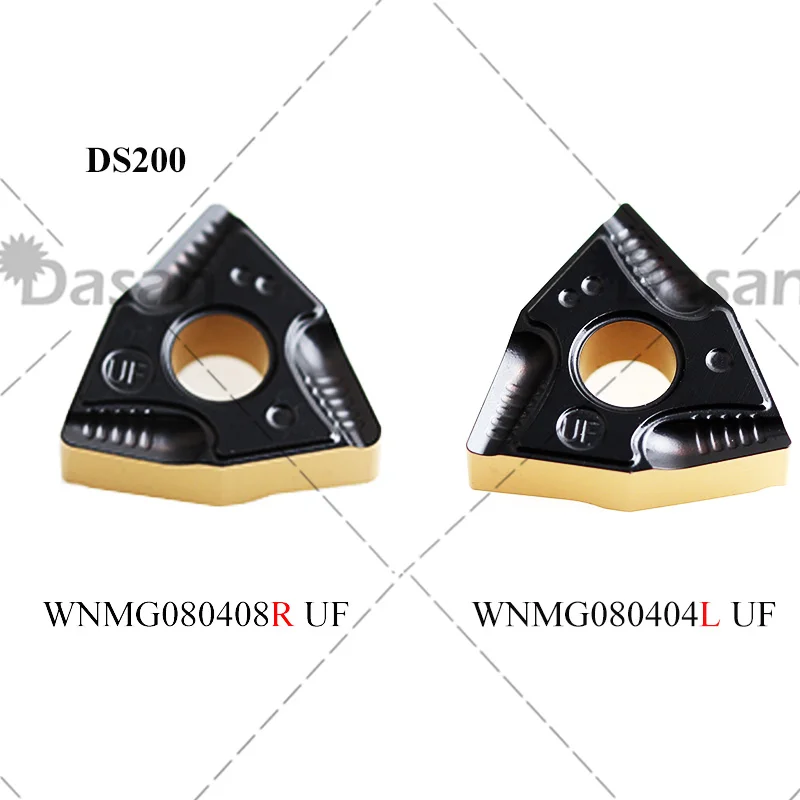 10PCS Dasan WNMG080404R WNMG080404L WNMG080408R WNMG080408L WNMG UF WNMG080404