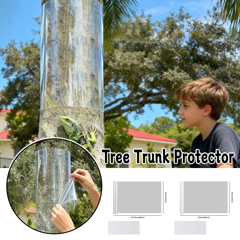 

Tree Trunk Guard Iguana & Animal Anti-Climbing Tree Wrap Film Tree Trunk Protection Cover Squirrel and Pest Barrier Wrapping